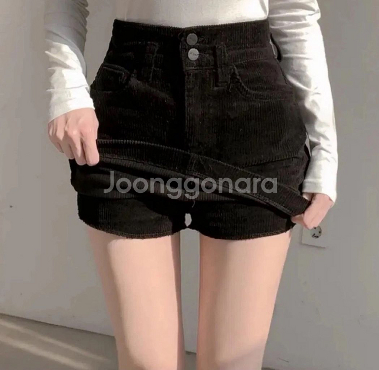 (새상품)히니크 골덴 코듀로이 스커트 치마 속바지 내장--2