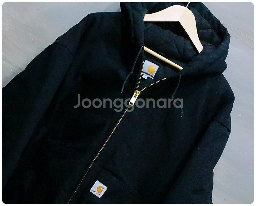 칼하트 J140 덕 액티브 안감누빔 후드집업자켓 2XL--2