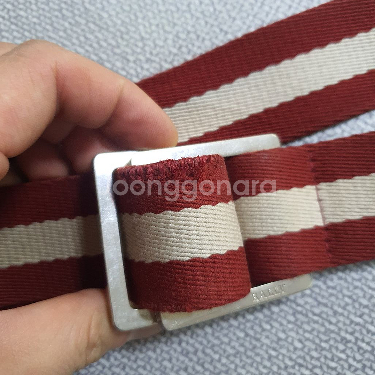 정품 발리 삼선 벨트 90/36--2