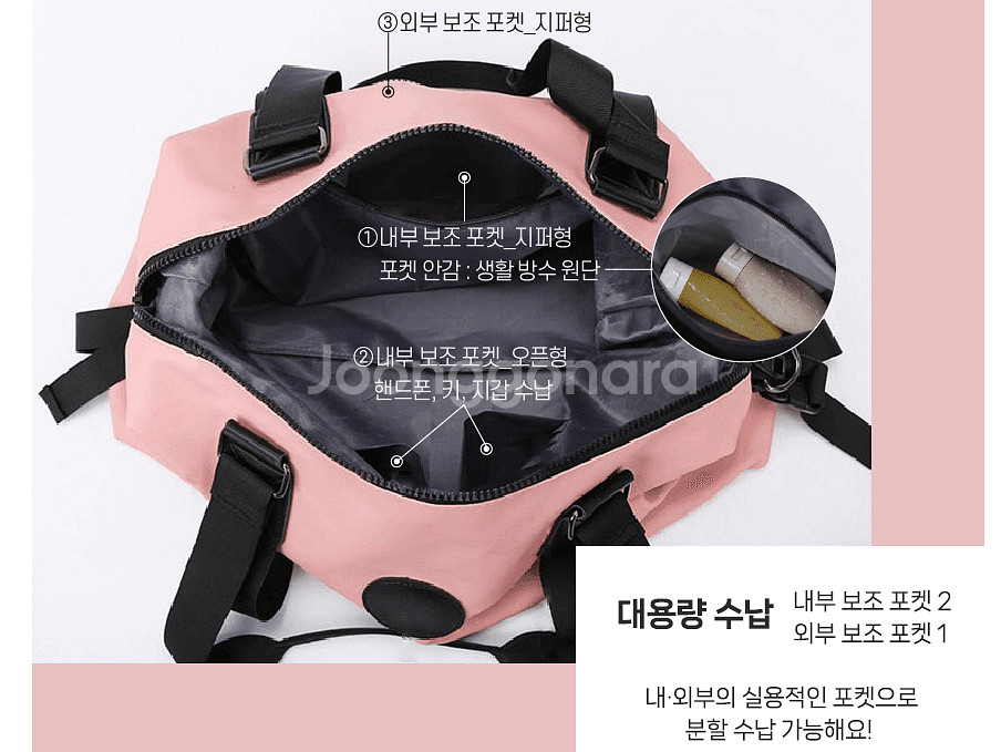 해외여행 동남아 기내용 보스턴백 골프필드 라운딩 빅백--5