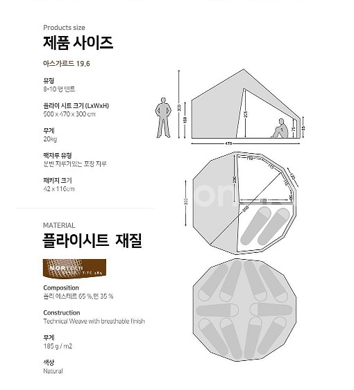 노르디스크아스가르드19.6텐트+집인세트미개봉새상품판매--2