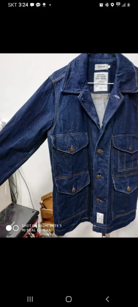 S 디폴트 데님 청자켓 새상품 이미지