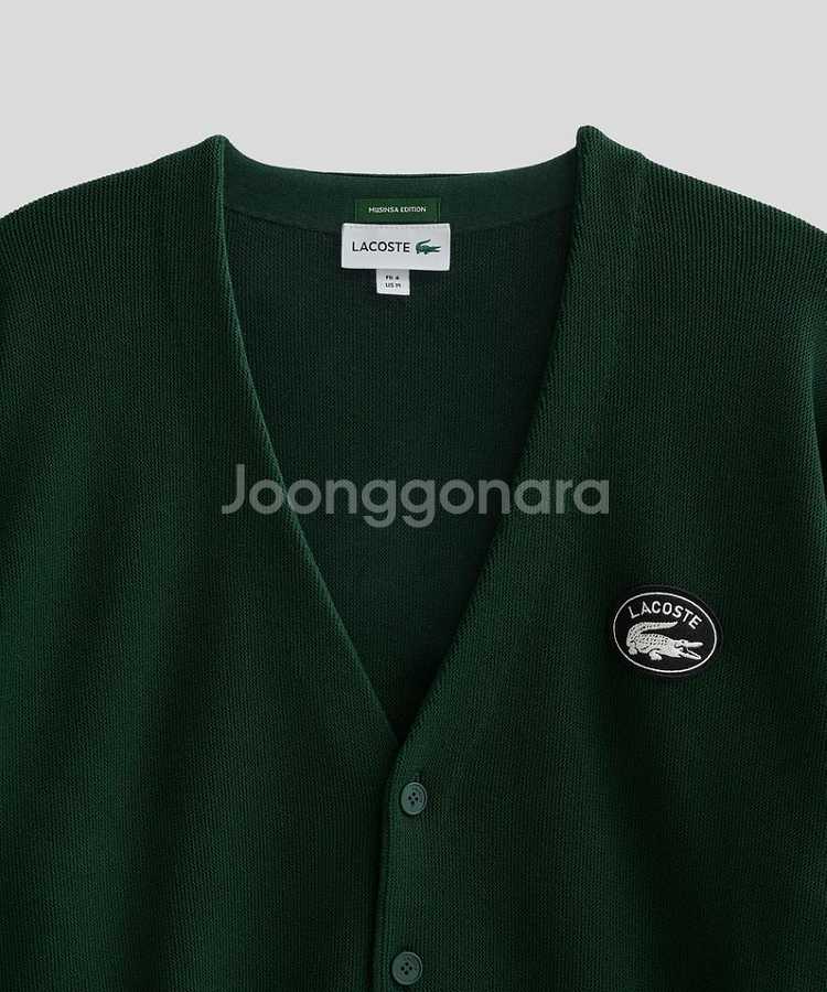 [새상품] 라코스테 링스링스 가디건 다크 그린--1