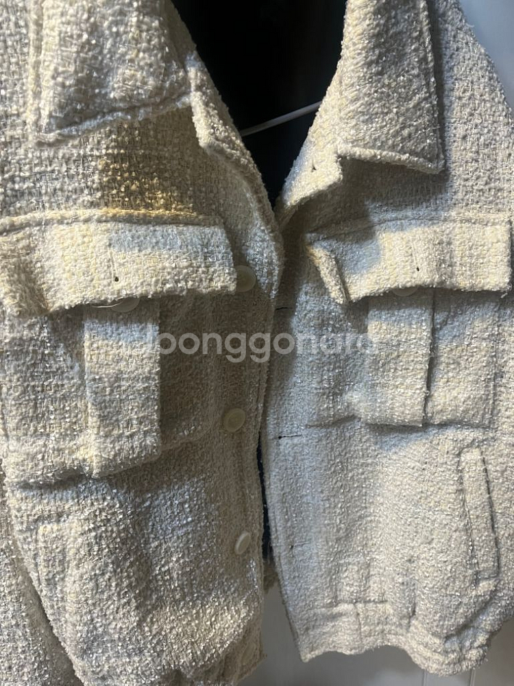 남성 트위드 자켓 free size--1