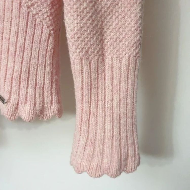 명품 GEIGER 가이거 배이비핑크 플라워자수 가디건--6