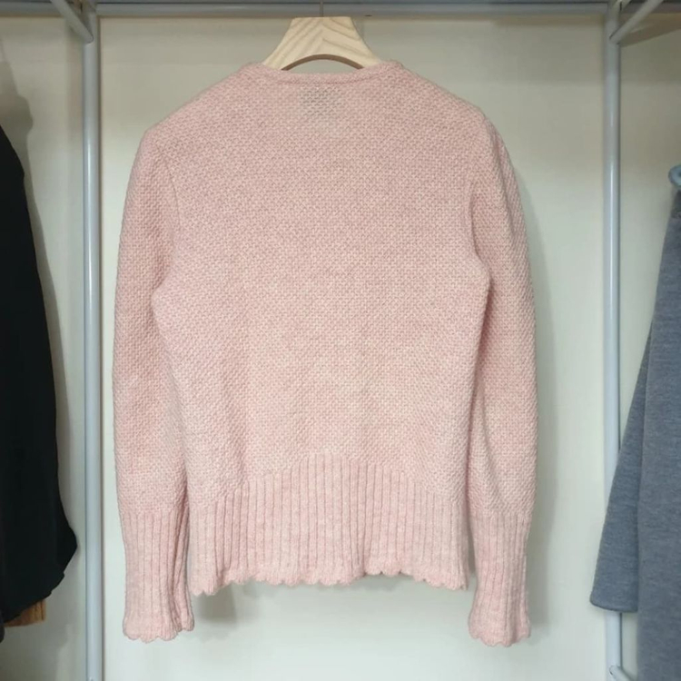 명품 GEIGER 가이거 배이비핑크 플라워자수 가디건--3