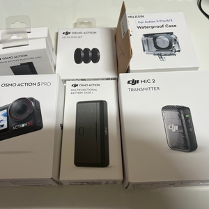 오즈모 액션5 프로 + DJI MIC2 송신기 1개