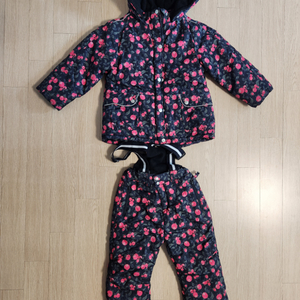 밀리밤 유아동 스키복세트 패딩잠바바지세트