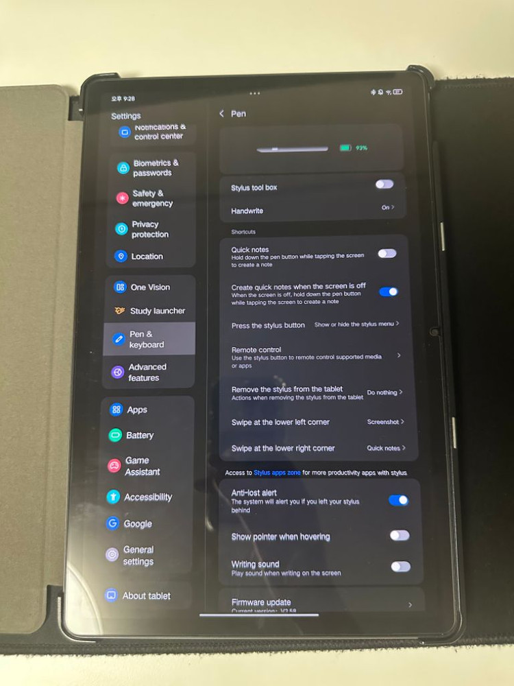레노버 샤오신패드 프로 12.7 프리시전3 펜 포함--1