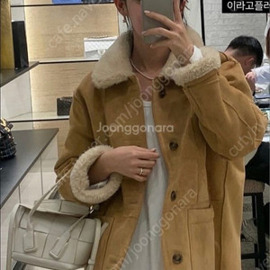 쏭라벨 리버시블 하프무스탕