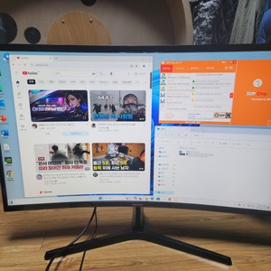 삼성32인치 커브드 모니터 144hz 2020년식