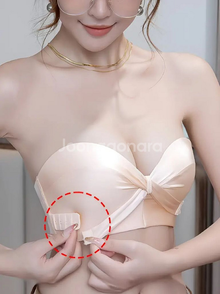 모모엠 여성용 무선 푸쉬업 밴도 브라색상--1