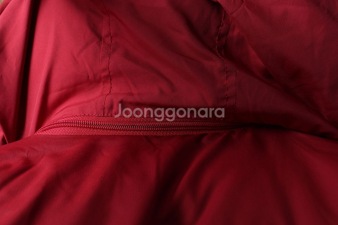 (XL) 헤지스 패딩 점퍼자켓 레드 올드스쿨 기본핏--6