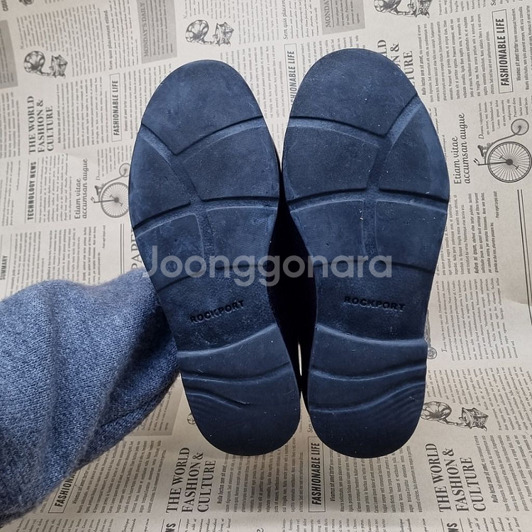 락포트 버건디 남성로퍼 실사이즈255--2