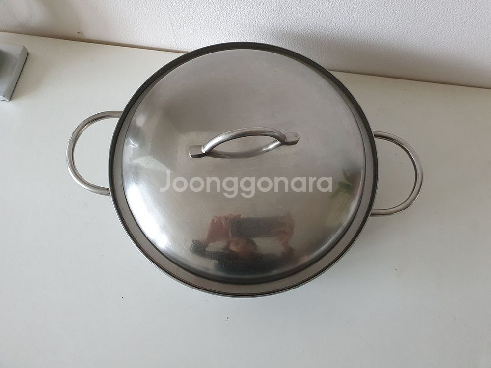 3중바닥 스텐 양수냄비--1