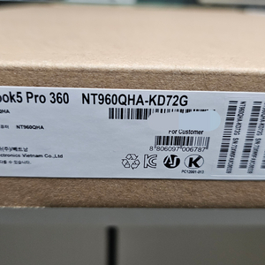 갤럭시북5 Pro 360 NT960QHA-KD72G