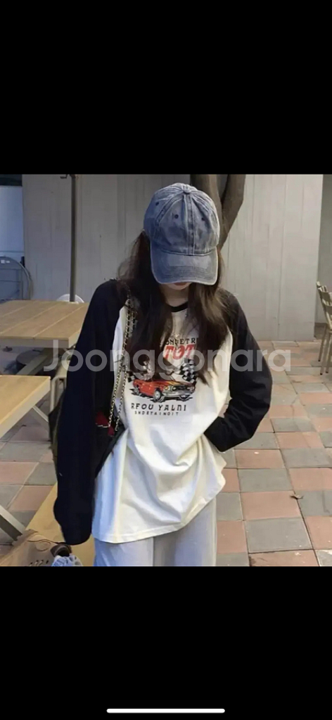 자동차 캐주얼 크루넥 롱슬리브 티셔츠--2