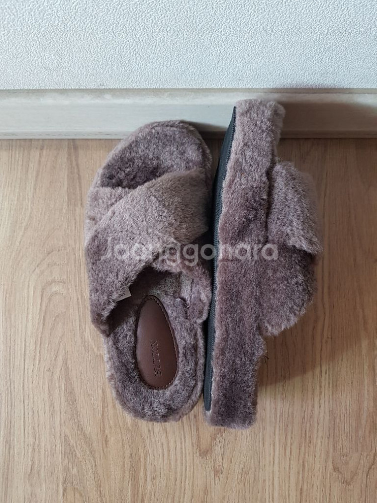 통굽 털 슬리퍼 2종--2