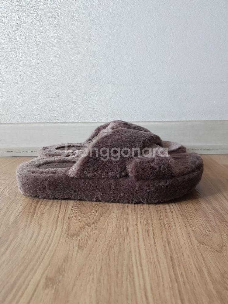 통굽 털 슬리퍼 2종--1