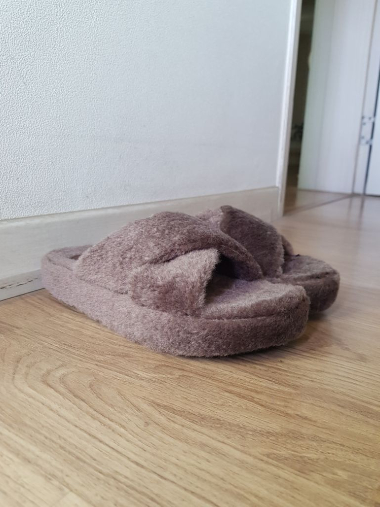 통굽 털 슬리퍼 2종--3