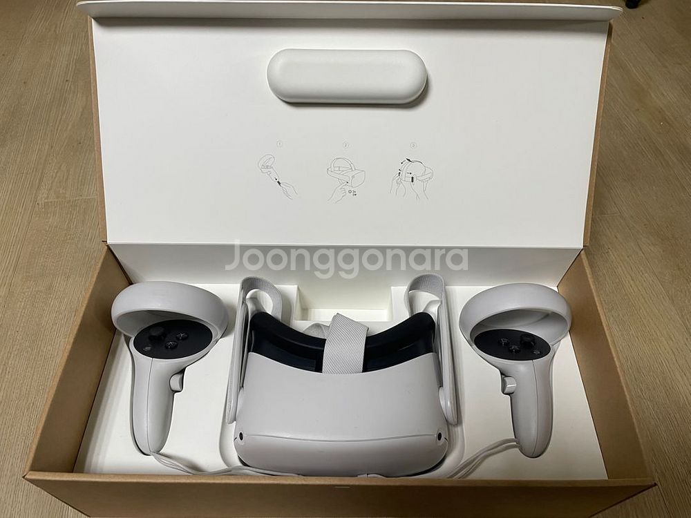오큘러스 퀘스트 2 128gb 풀박 , 케이스 포함--1