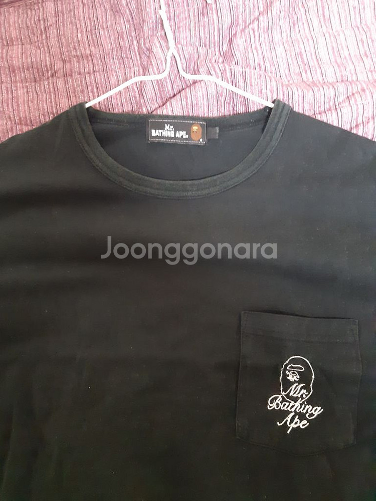 베이프 Mr.Bathing Ape 블랙 티셔츠 XL ~--1