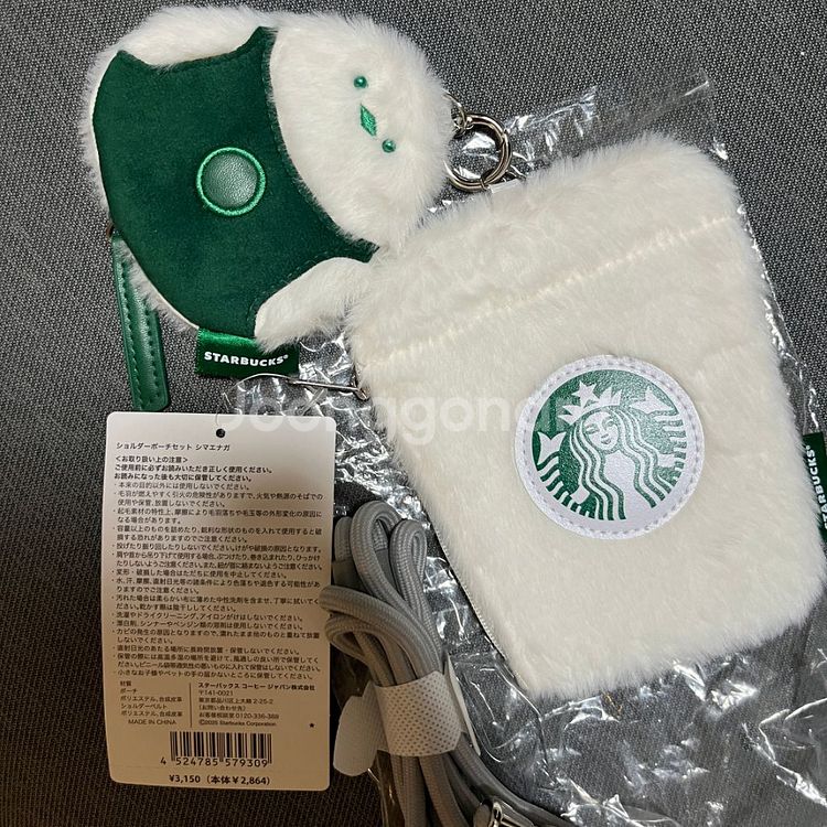 일본 스벅 오목눈이 파우치 세트 (비닐 찢어짐)--1