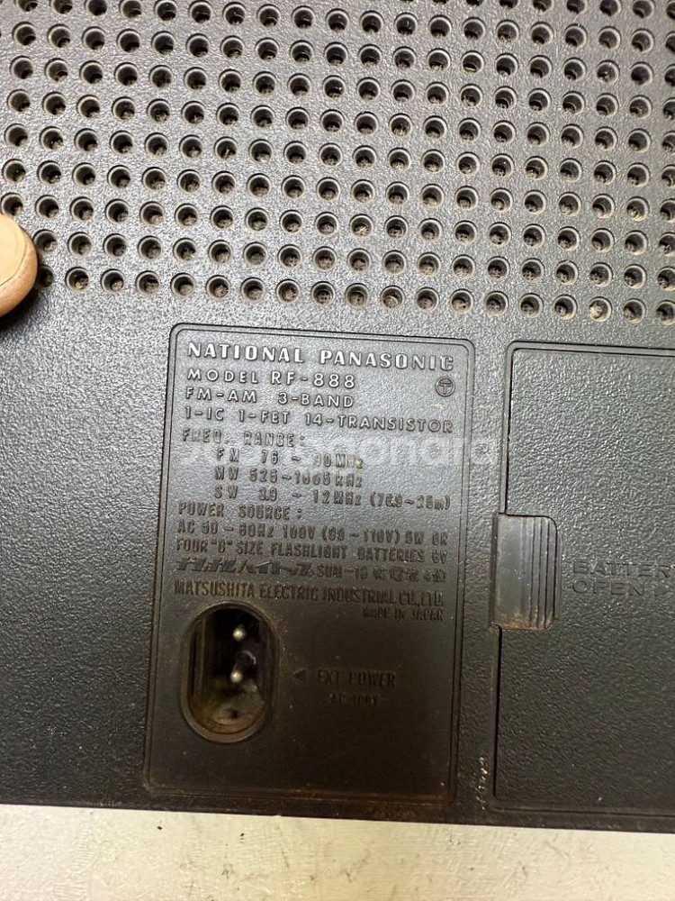 Panasonic빈티지 라디오,,RF-888,1974년--8