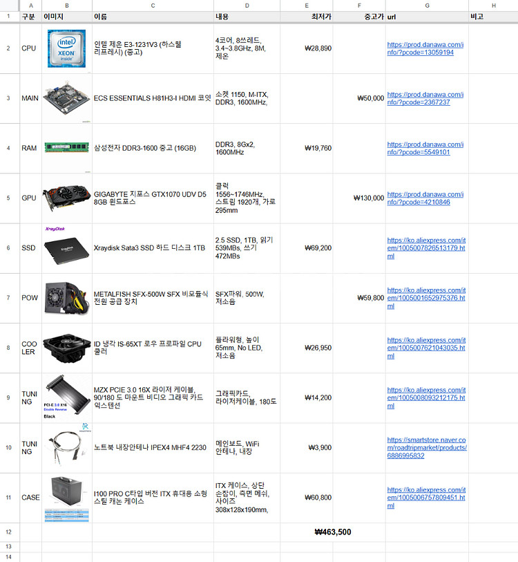 [안성] gtx1070 ITX 저소음 게이밍 컴퓨터--9