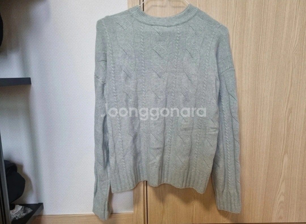 부들파스텔 꽈배기니트 free사이즈--0