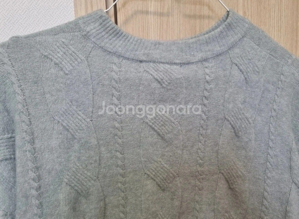 부들파스텔 꽈배기니트 free사이즈--1