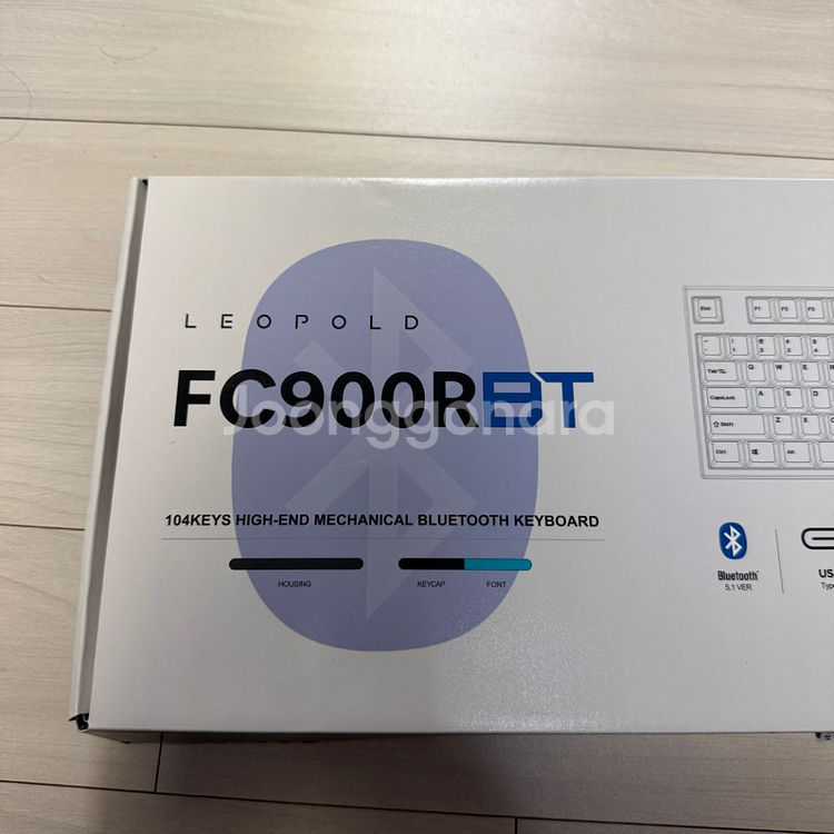 레오폴드 FC900RBT 적축 차콜블루 영문 팔아요--5