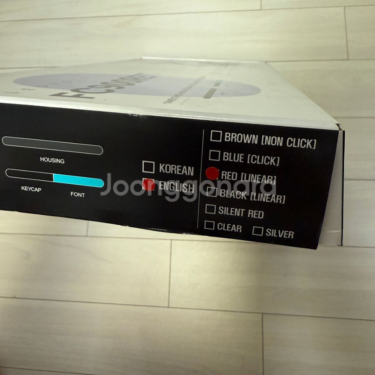 레오폴드 FC900RBT 적축 차콜블루 영문 팔아요--6