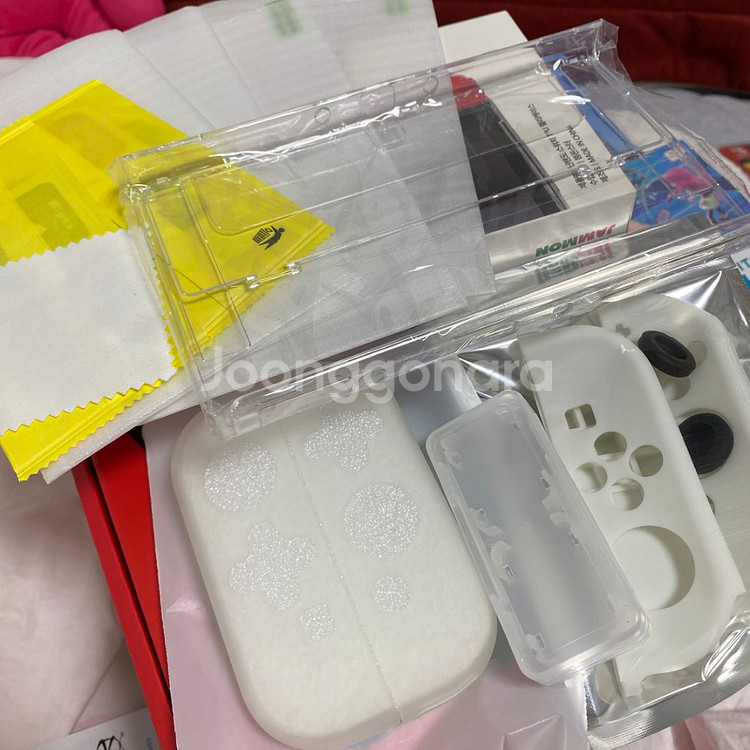 닌텐도 스위치 OLED + 칩 3개(풀박)--1