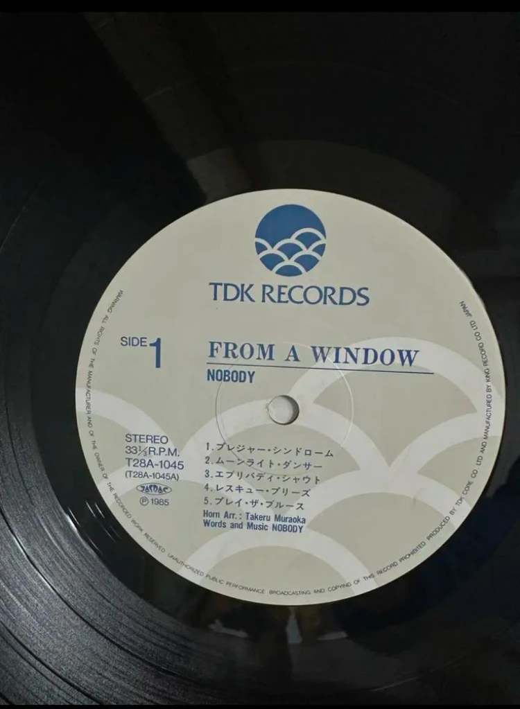 (민트급알판)Nobody - From A Window(LP) 이미지