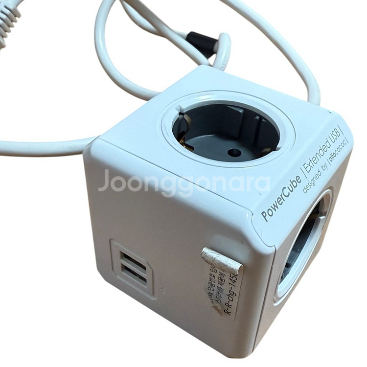 파워큐브 고용량 멀티탭 1.5m 4구 USB 콘센트--3
