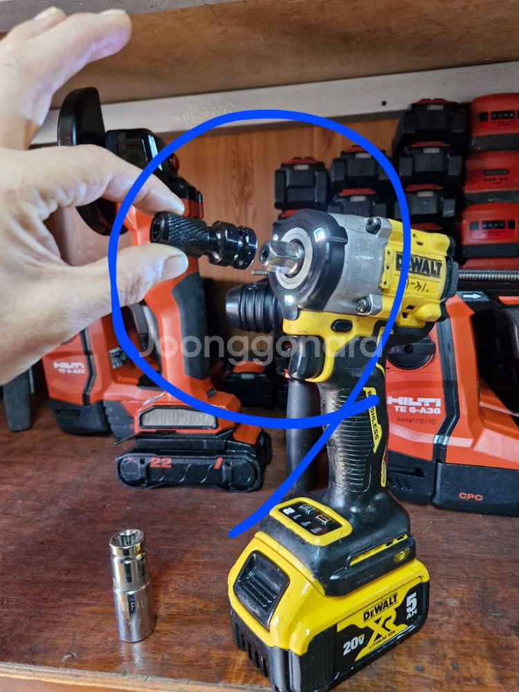 디월트충전임팩렌치DCF922 미드토크 속도조절 A-31--5