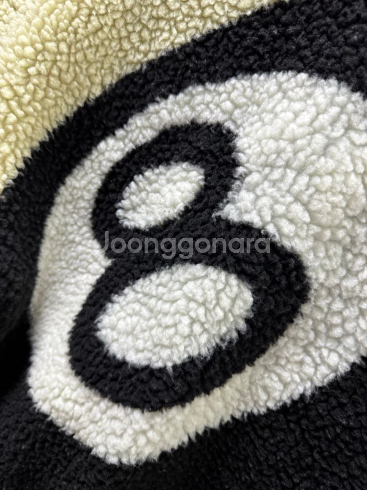 [M] 스투시 8볼 쉐르파 자켓 내츄럴--5