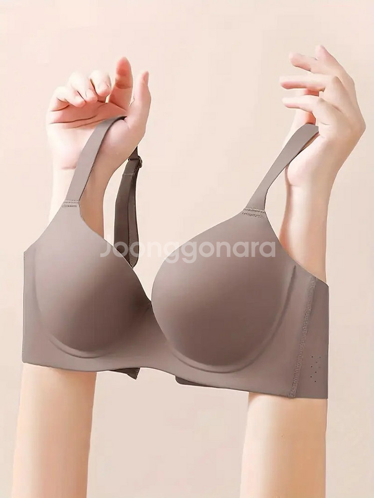 모모엠 성인용 편안한 푸시업 브라색상 : 검은색. 회색--4