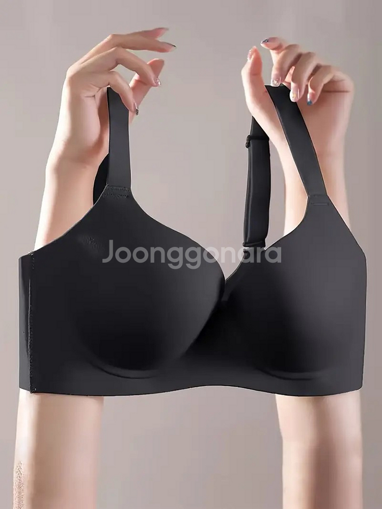 모모엠 성인용 편안한 푸시업 브라색상 : 검은색. 회색--7