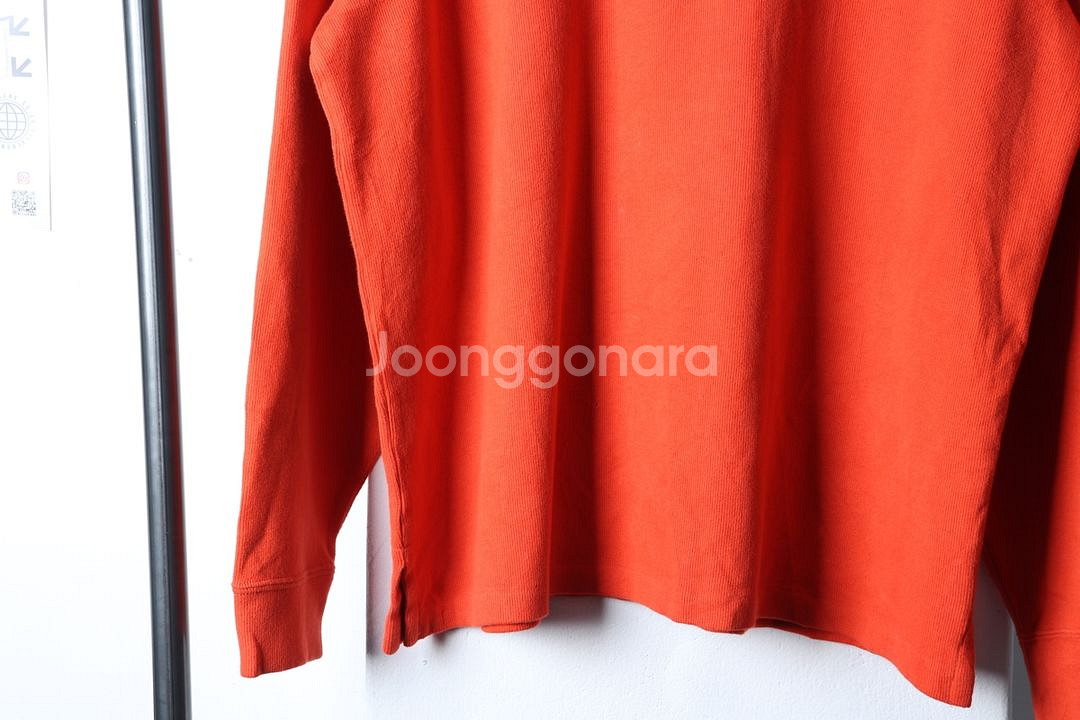 (XL-2XL) 폴로 랄프로렌 니트 오렌지 반집업--3