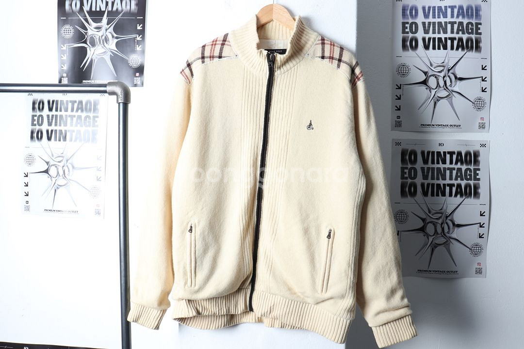 (2XL) 빈폴 니트집업 베이지 빅사이즈--1