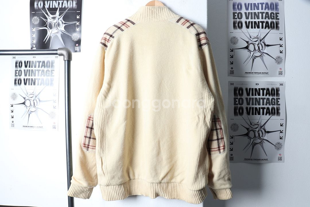 (2XL) 빈폴 니트집업 베이지 빅사이즈--5