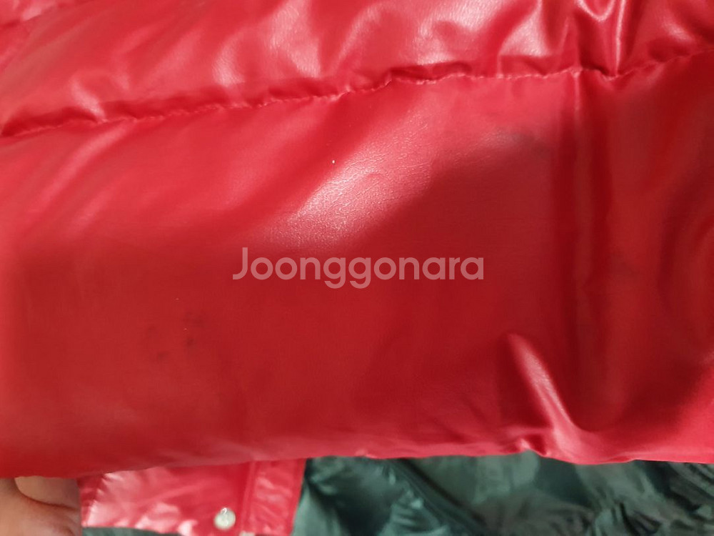 빈폴 골프 폭스퍼 구스다운 95 레드 거위털 패딩--6