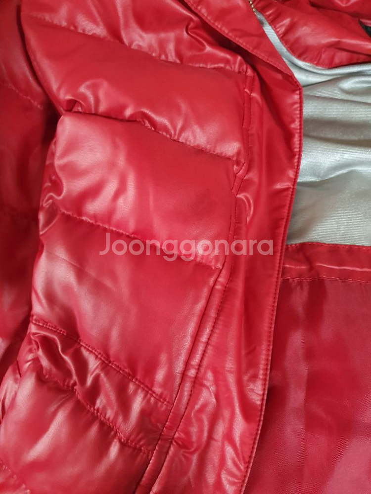 빈폴 골프 폭스퍼 구스다운 95 레드 거위털 패딩--7