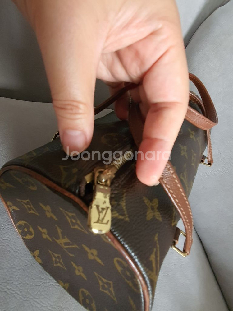 루이비통 모노그램 파빌론 빠삐용26미니원통토트백--4