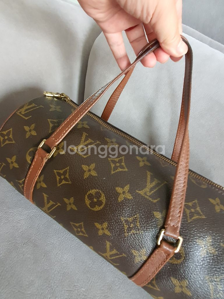 루이비통 모노그램 파빌론 빠삐용26미니원통토트백--2