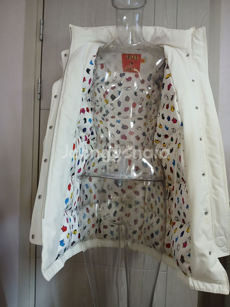 럭키슈에뜨 구스다운 패딩 크림색 36 size--6