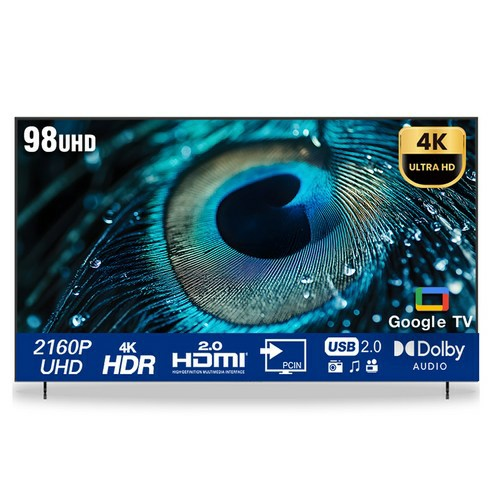 25년식 최신 98인치 4K 구글 스마트 TV 특가한정