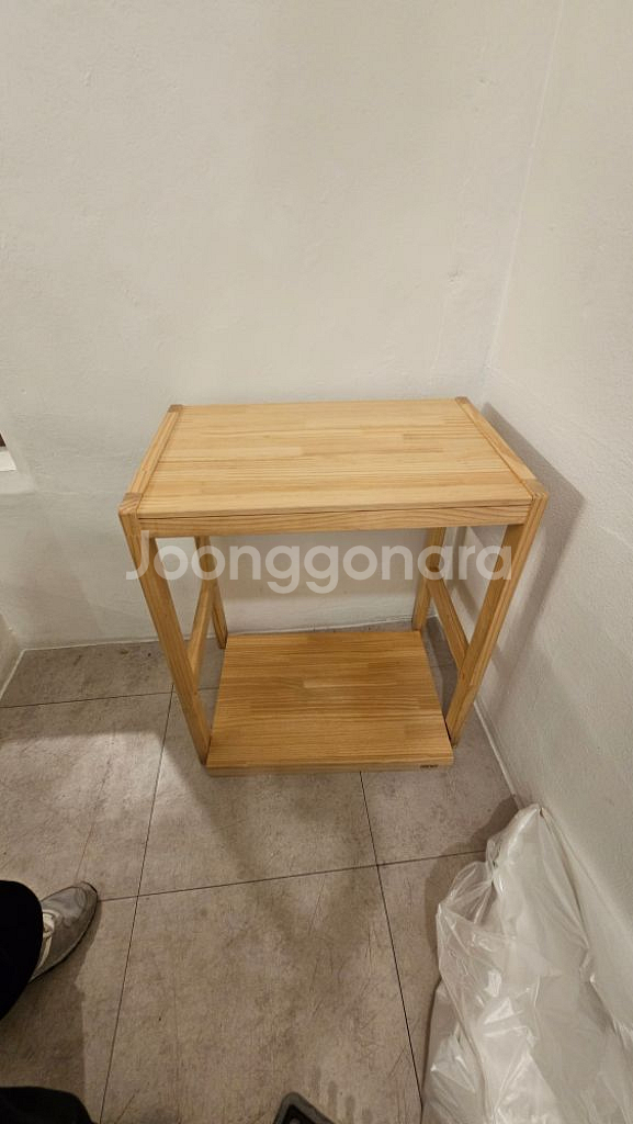 원목 협탁 렌지대 2개--3